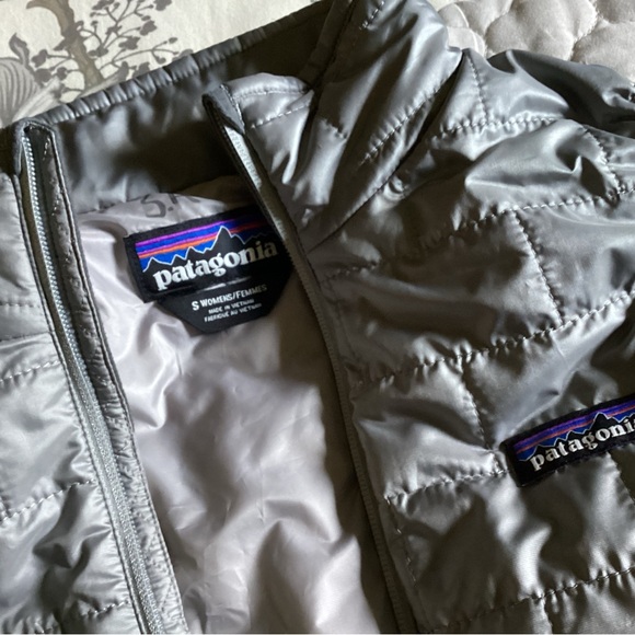 Patagonia Nano puffer vest/sweater Silver Grey size S - Picture 7 of 8